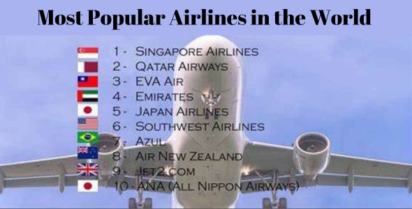 Top Ten Most Popular Airlines in the World