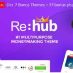 Rehub Theme 17.9 Affiliate Marketing, Multi Vendor Store, Community