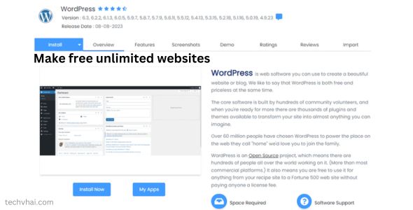 make free unlimited websites