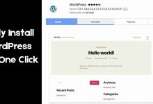 Easily Install WordPress with One Click